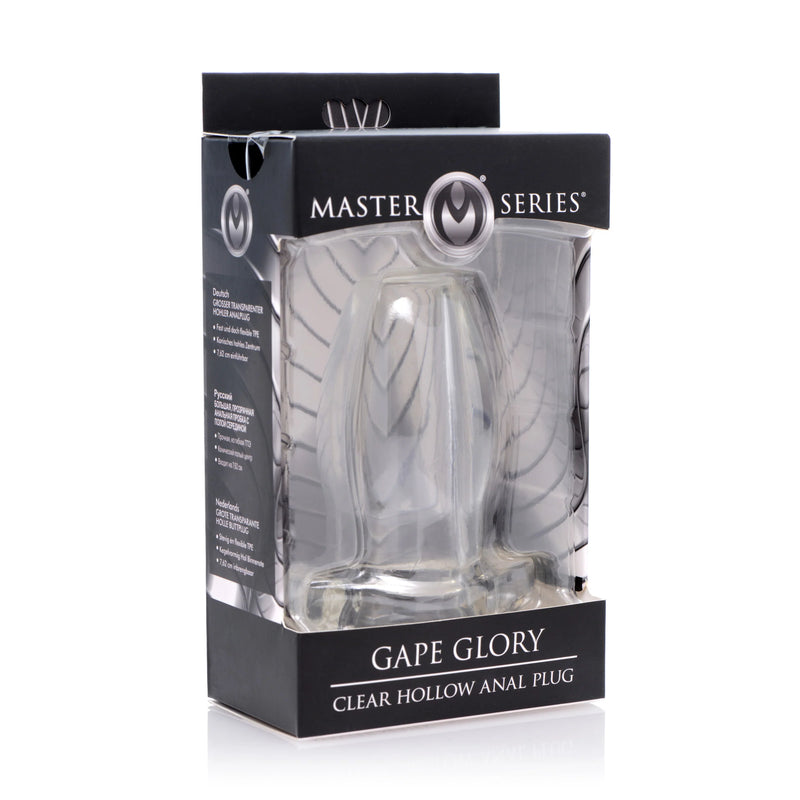 Gape Glory Clear Hollow Anal Plug