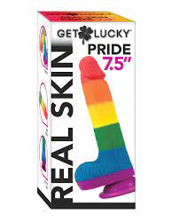 Get Lucky Pride Rainbow Dildo